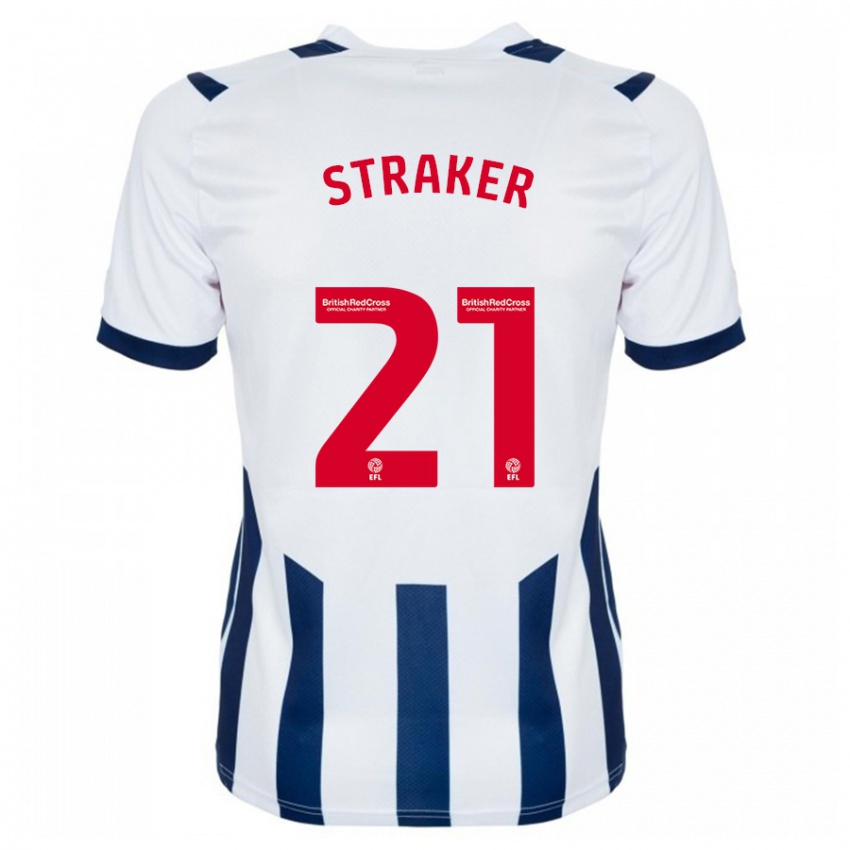 Mujer Camiseta Jannelle Straker #21 Blanco 1ª Equipación 2023/24 La Camisa Argentina