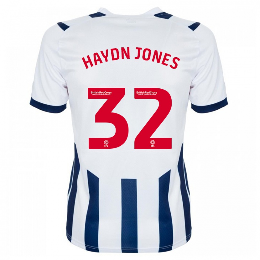 Mujer Camiseta Mackenzie Haydn Jones #32 Blanco 1ª Equipación 2023/24 La Camisa Argentina
