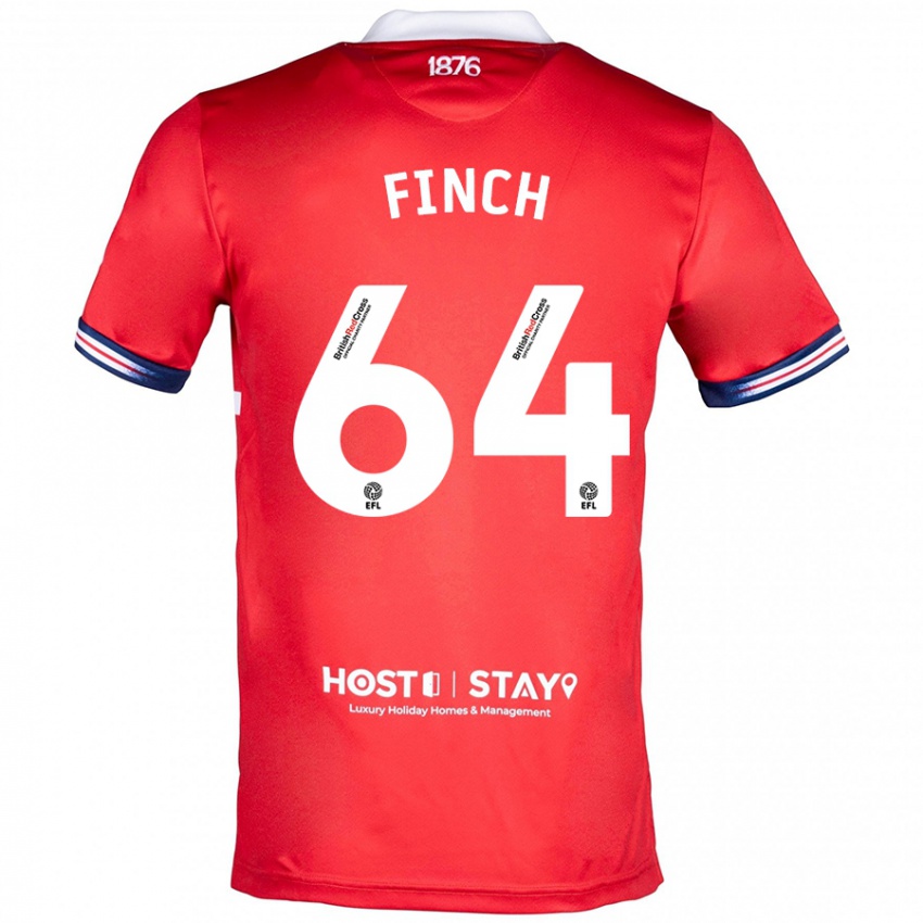 Mujer Camiseta Sonny Finch #64 Rojo 1ª Equipación 2023/24 La Camisa Argentina