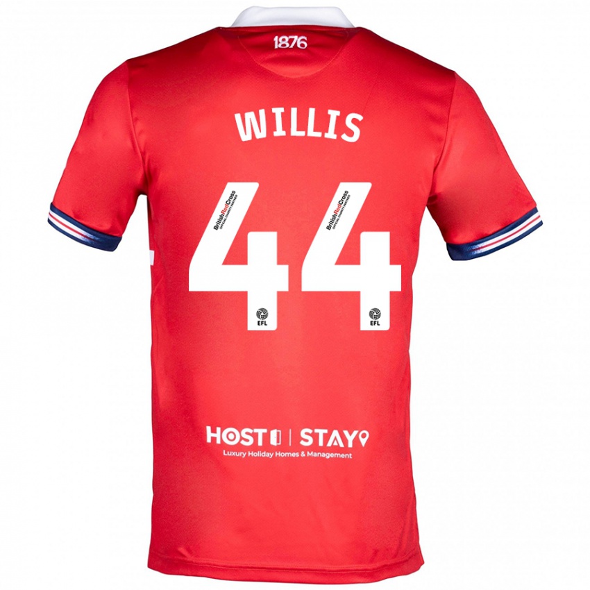 Mujer Camiseta Pharrell Willis #44 Rojo 1ª Equipación 2023/24 La Camisa Argentina