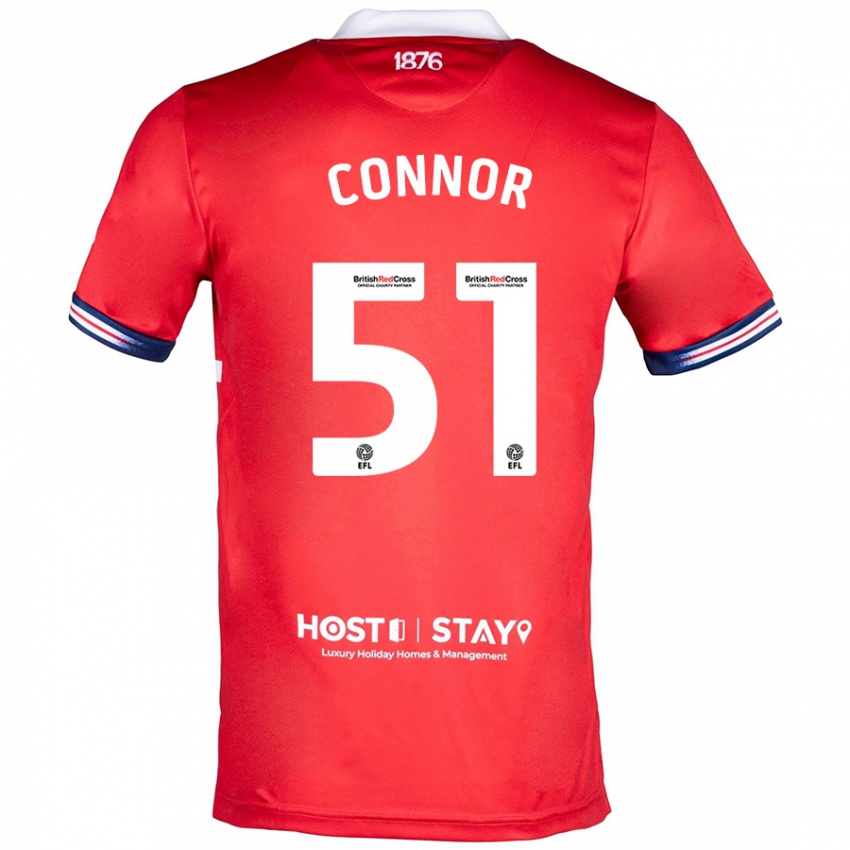 Mujer Camiseta Shea Connor #51 Rojo 1ª Equipación 2023/24 La Camisa Argentina