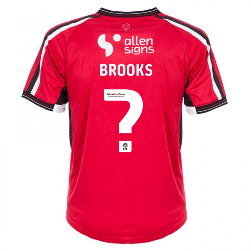 Mujer Camiseta Billy Brooks #0 Rojo 1ª Equipación 2023/24 La Camisa Argentina