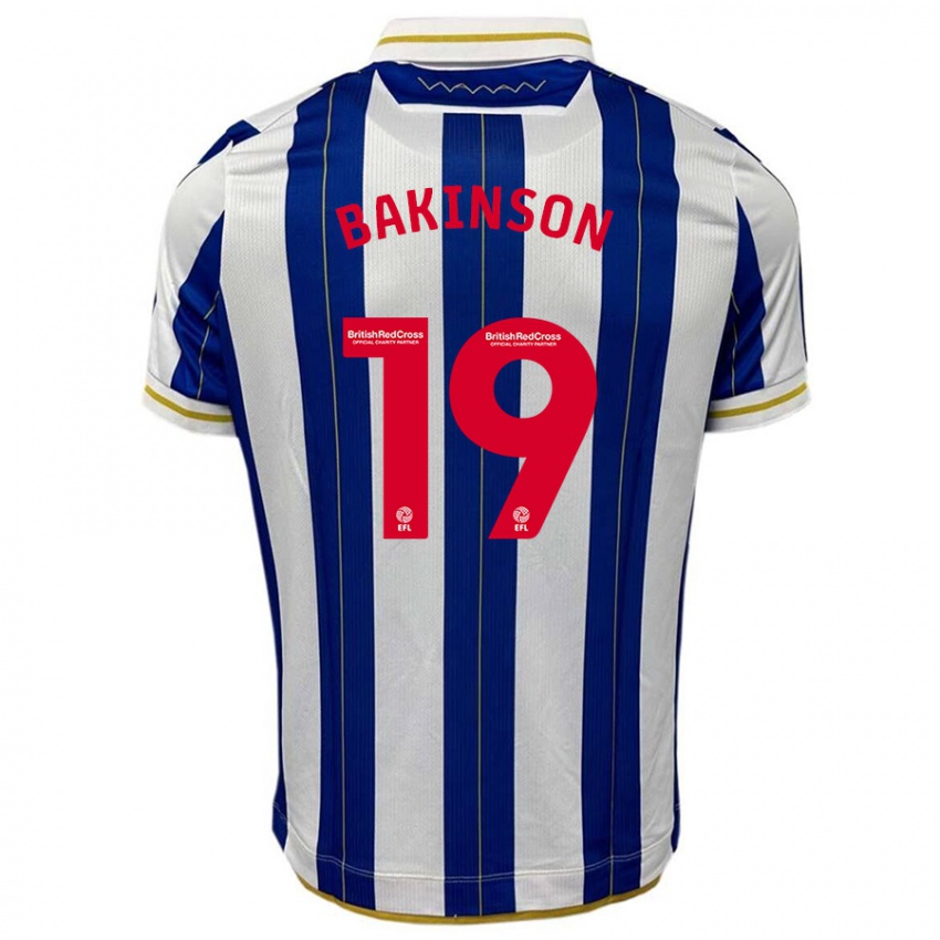 Mujer Camiseta Tyreeq Bakinson #19 Azul Blanco 1ª Equipación 2023/24 La Camisa Argentina