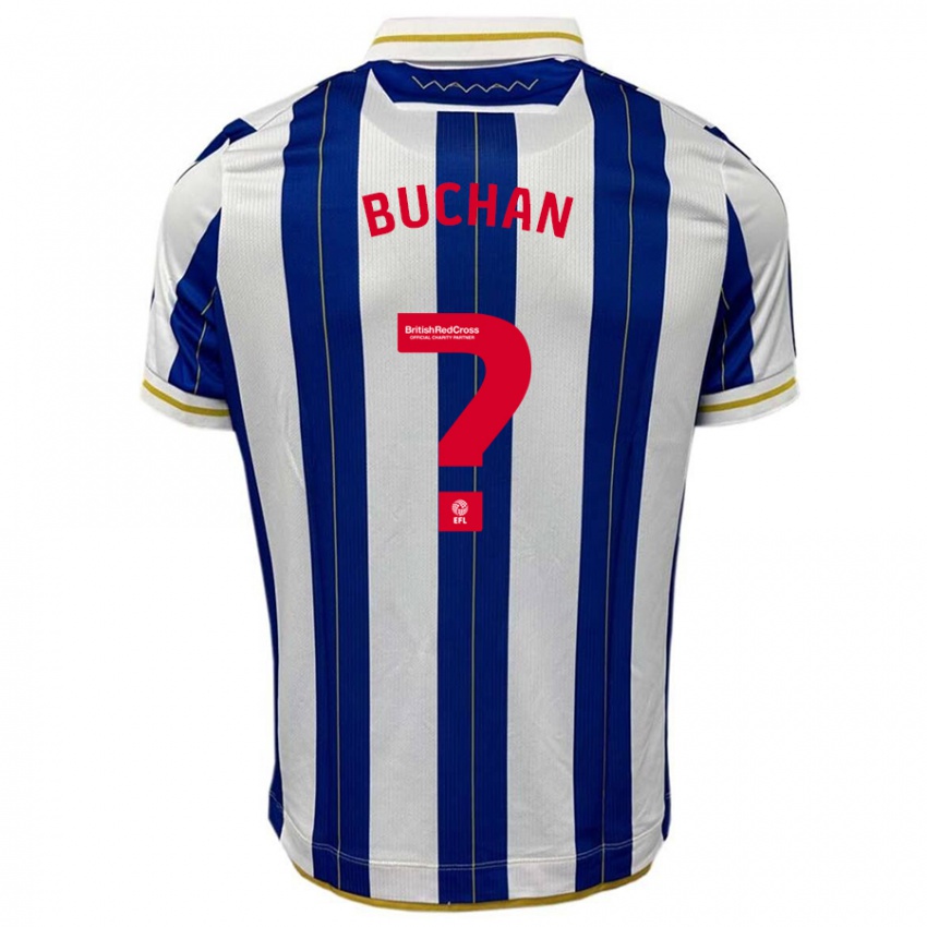 Mujer Camiseta Jay Buchan #0 Azul Blanco 1ª Equipación 2023/24 La Camisa Argentina