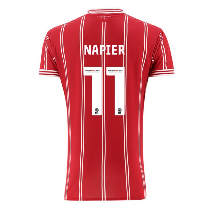 Mujer Camiseta Jamie-Lee Napier #11 Rojo 1ª Equipación 2023/24 La Camisa Argentina