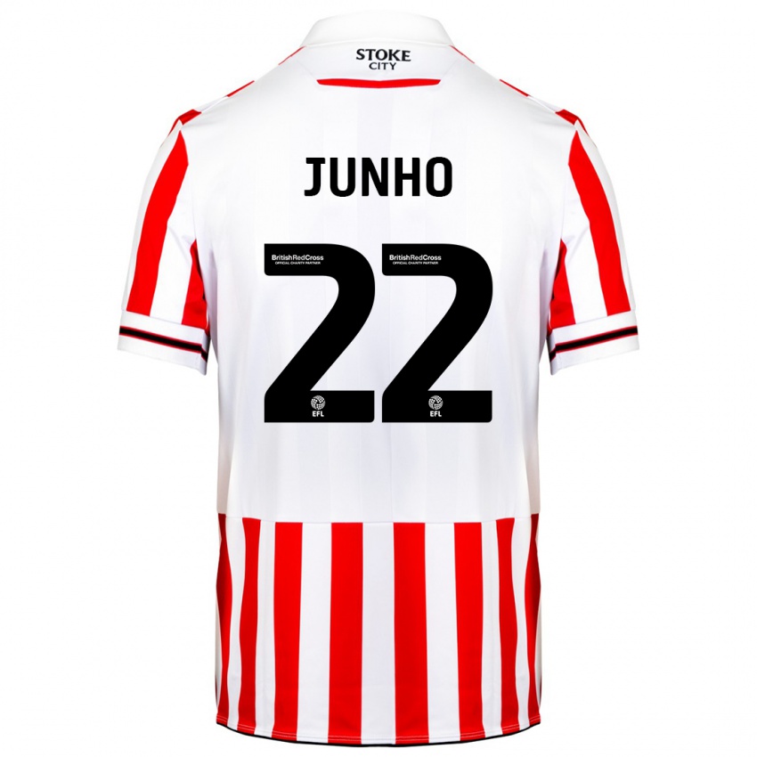 Mujer Camiseta Joon-Ho Bae #22 Rojo Blanco 1ª Equipación 2023/24 La Camisa Argentina