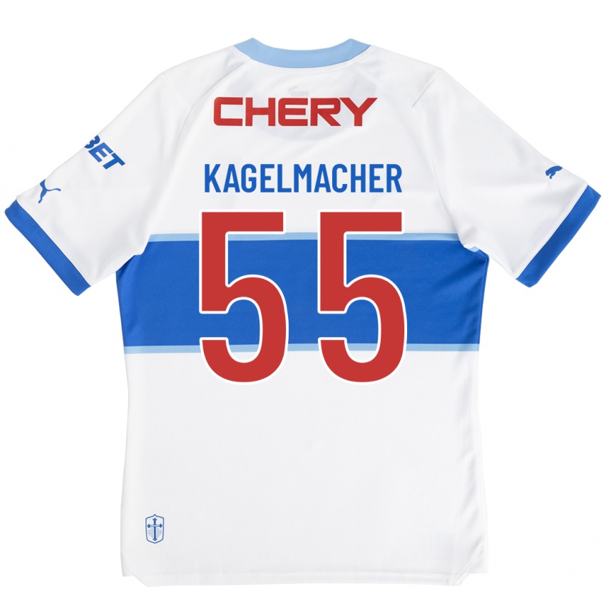 Mujer Camiseta Gary Kagelmacher #55 Blanco 1ª Equipación 2023/24 La Camisa Argentina