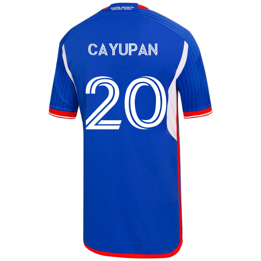 Mujer Camiseta Natalia Cayupán #20 Azul 1ª Equipación 2023/24 La Camisa Argentina