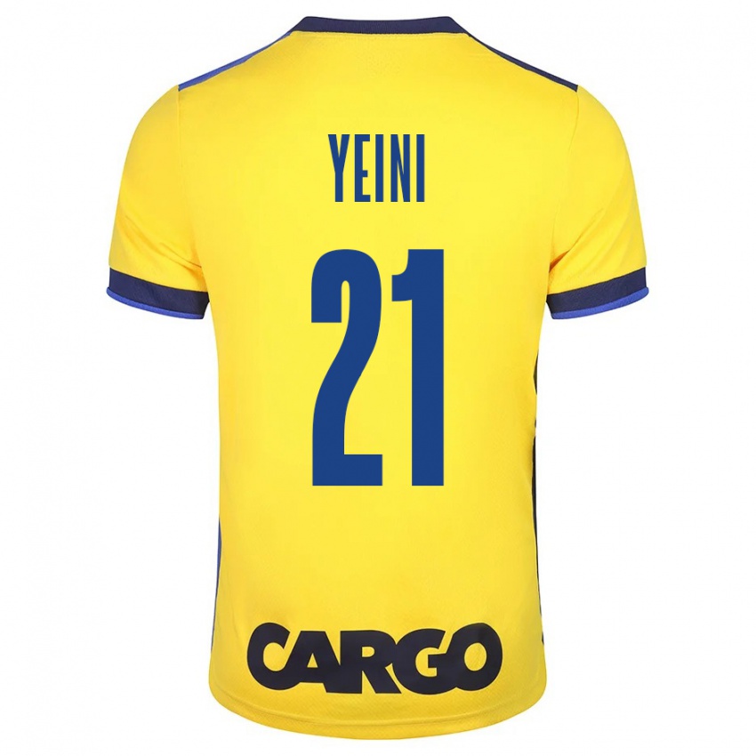 Mujer Camiseta Sheran Yeini #21 Amarillo 1ª Equipación 2023/24 La Camisa Argentina