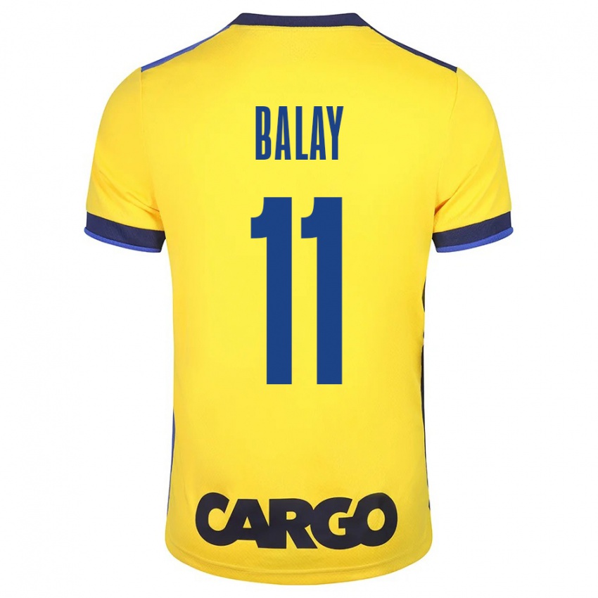 Mujer Camiseta Yehuda Balay #11 Amarillo 1ª Equipación 2023/24 La Camisa Argentina