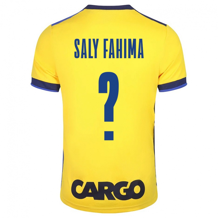 Mujer Camiseta Israel Saly Fahima #0 Amarillo 1ª Equipación 2023/24 La Camisa Argentina