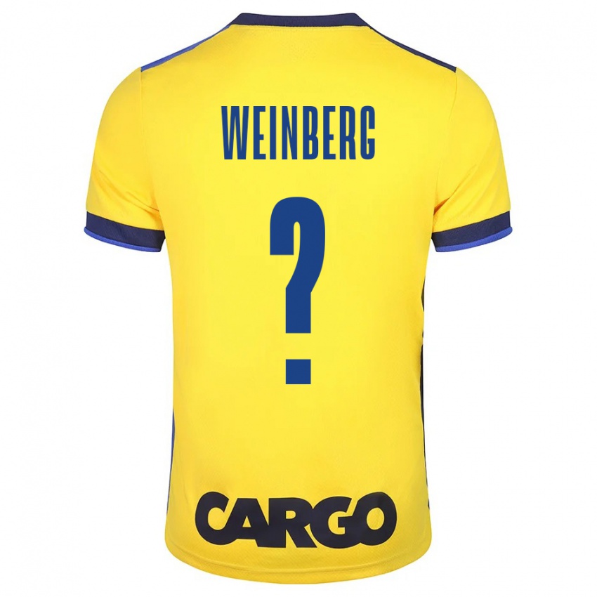 Mujer Camiseta Idan Weinberg #0 Amarillo 1ª Equipación 2023/24 La Camisa Argentina