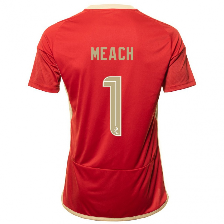 Mujer Camiseta Aaliyah-Jay Meach #1 Rojo 1ª Equipación 2023/24 La Camisa Argentina