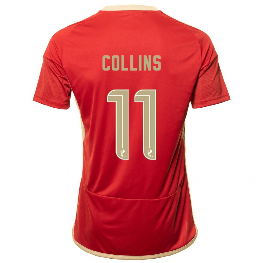 Mujer Camiseta Bailley Collins #11 Rojo 1ª Equipación 2023/24 La Camisa Argentina