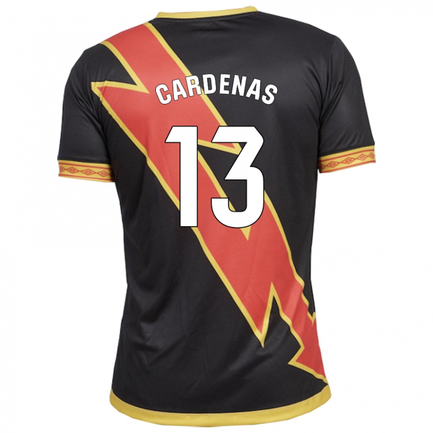 Mujer Camiseta Dani Cárdenas #13 Negro 2ª Equipación 2023/24 La Camisa Argentina