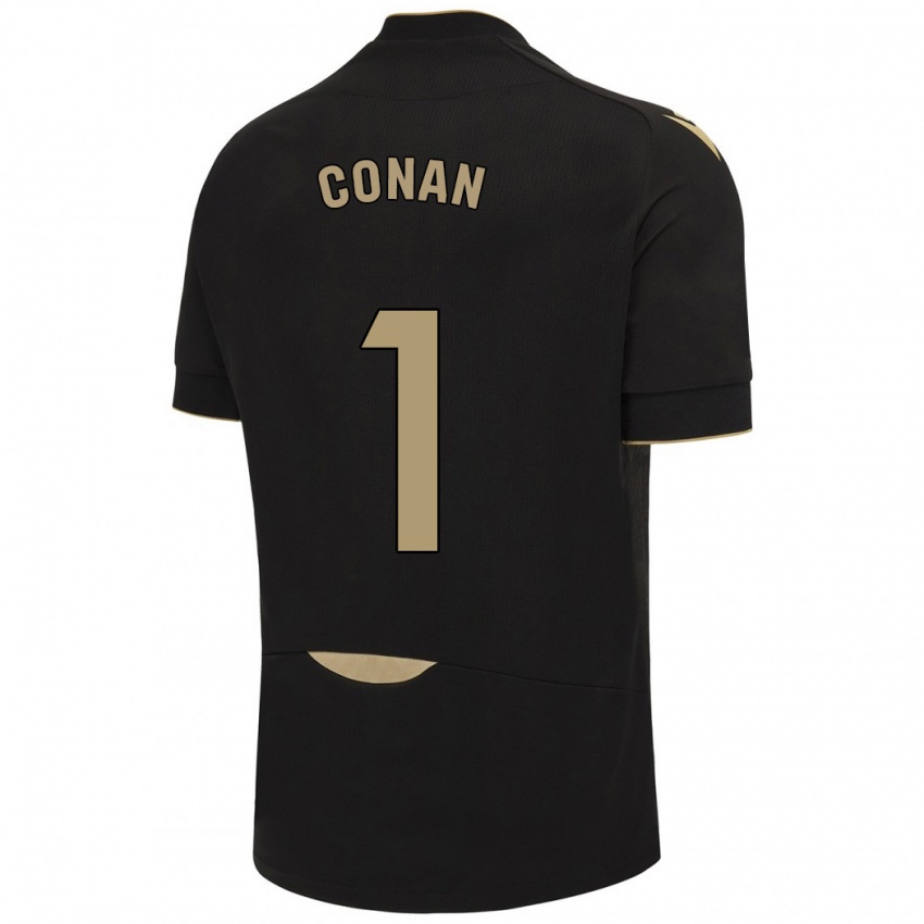 Mujer Camiseta Conan Ledesma #1 Negro 2ª Equipación 2023/24 La Camisa Argentina