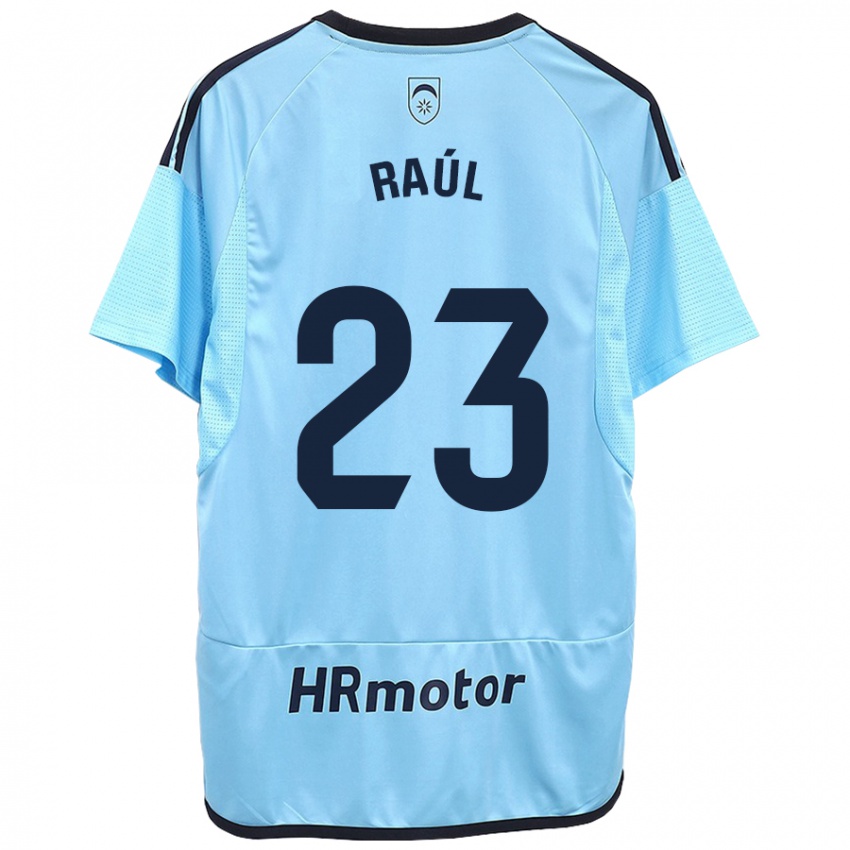 Mujer Camiseta Raúl García #23 Azul 2ª Equipación 2023/24 La Camisa Argentina