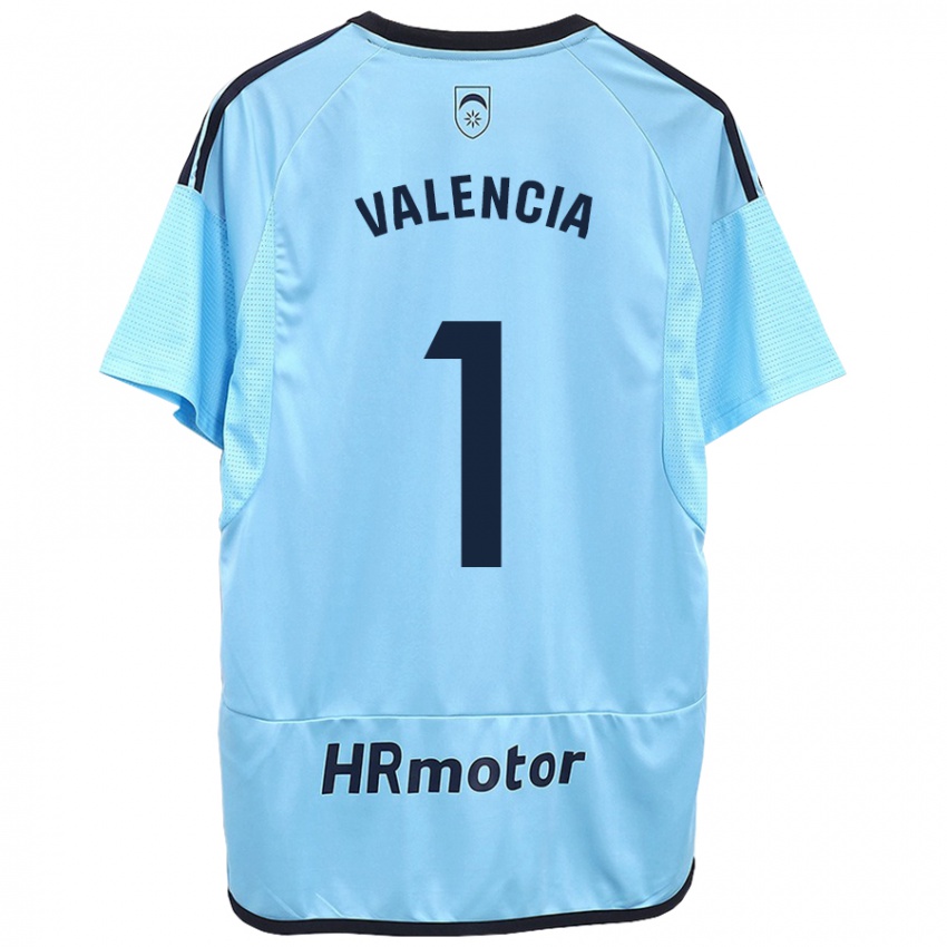 Mujer Camiseta Pablo Valencia #1 Azul 2ª Equipación 2023/24 La Camisa Argentina