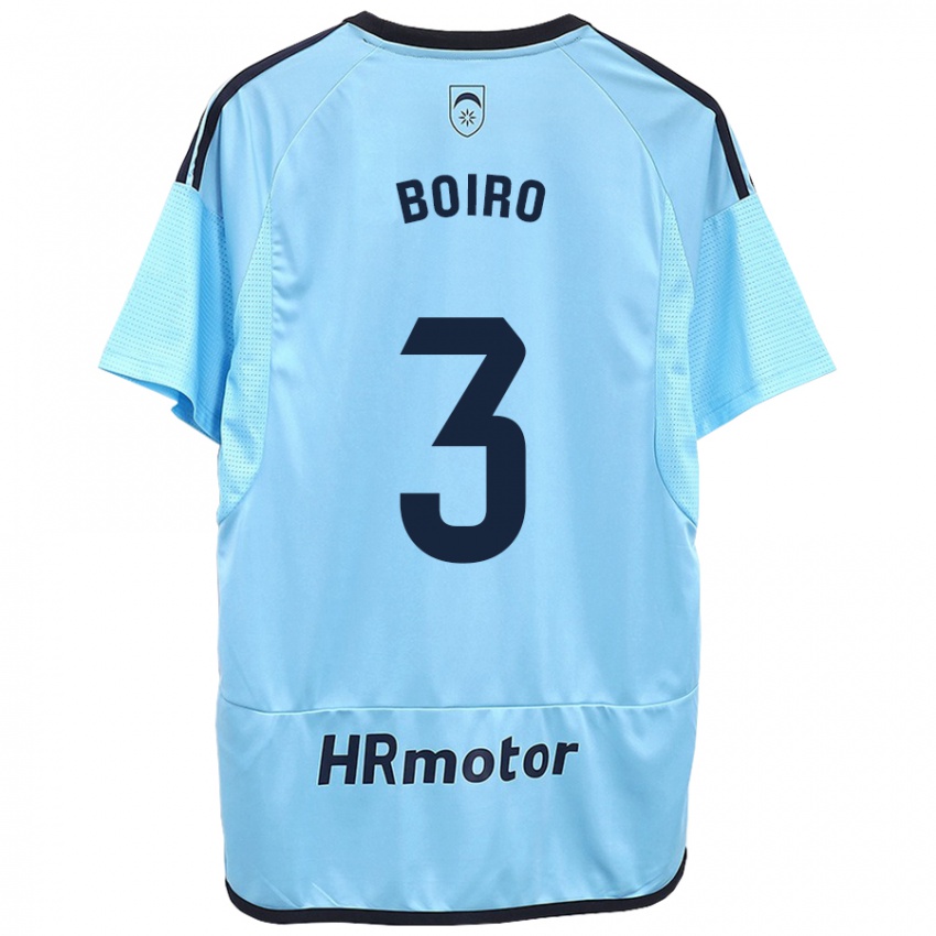 Mujer Camiseta Adama Boiro #3 Azul 2ª Equipación 2023/24 La Camisa Argentina