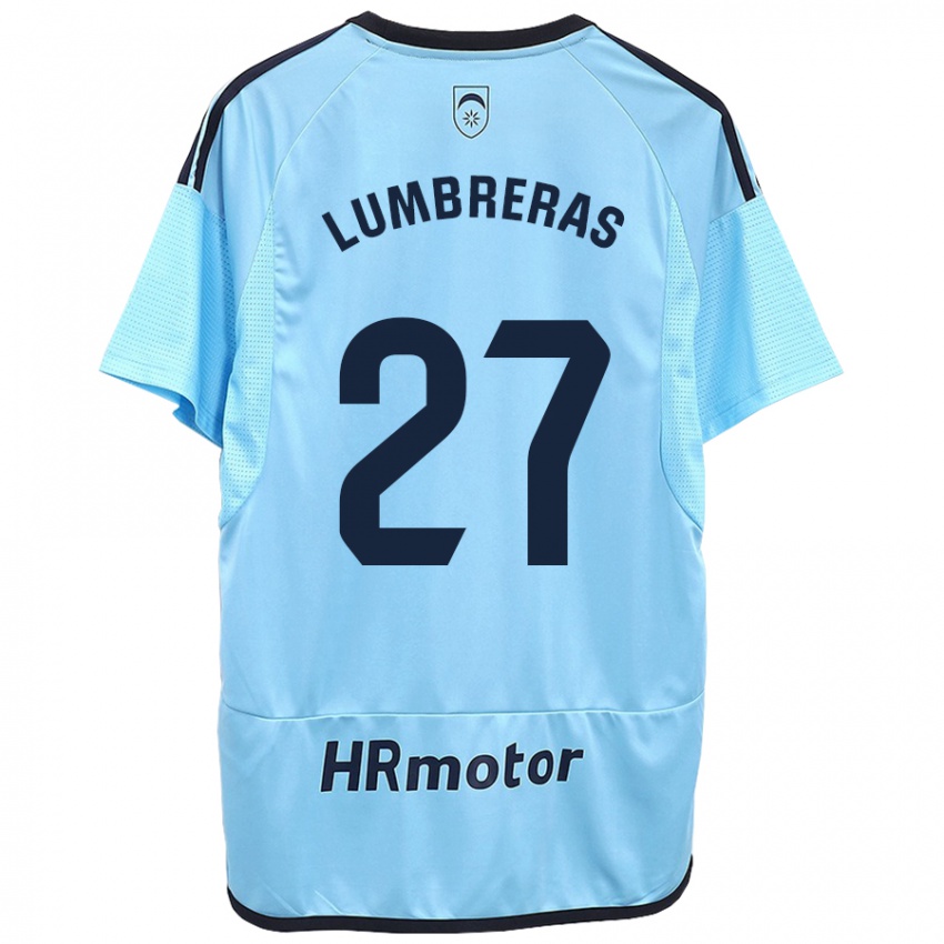 Mujer Camiseta Carlos Lumbreras #27 Azul 2ª Equipación 2023/24 La Camisa Argentina