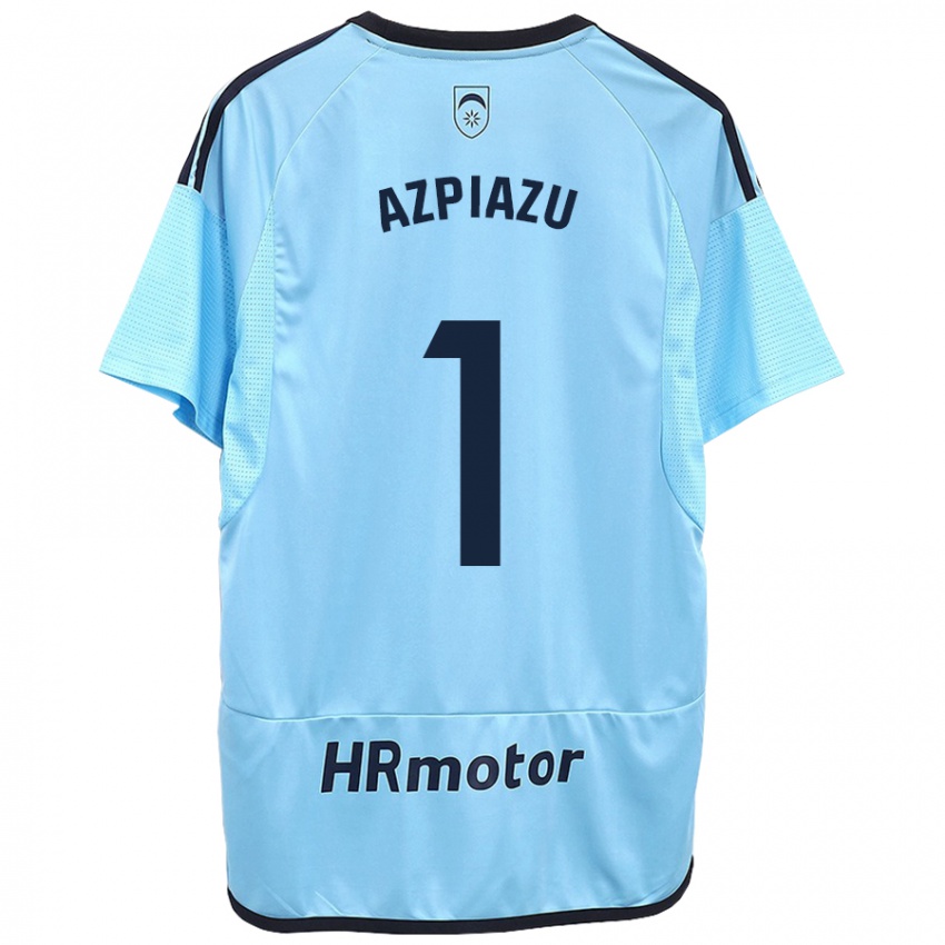 Mujer Camiseta Nahia Azpiazu Moreno #1 Azul 2ª Equipación 2023/24 La Camisa Argentina