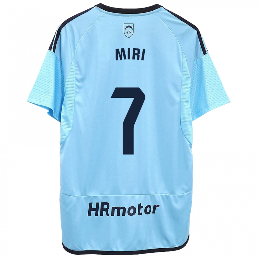 Mujer Camiseta Miriam Rivas Pinto #7 Azul 2ª Equipación 2023/24 La Camisa Argentina