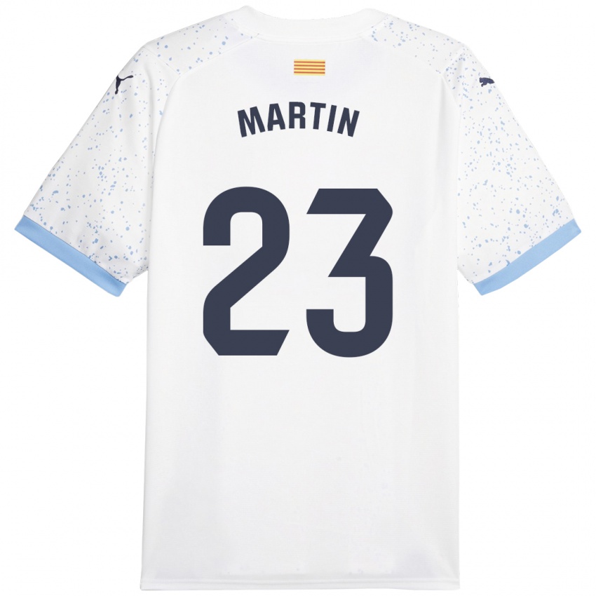 Mujer Camiseta Iván Martín #23 Blanco 2ª Equipación 2023/24 La Camisa Argentina