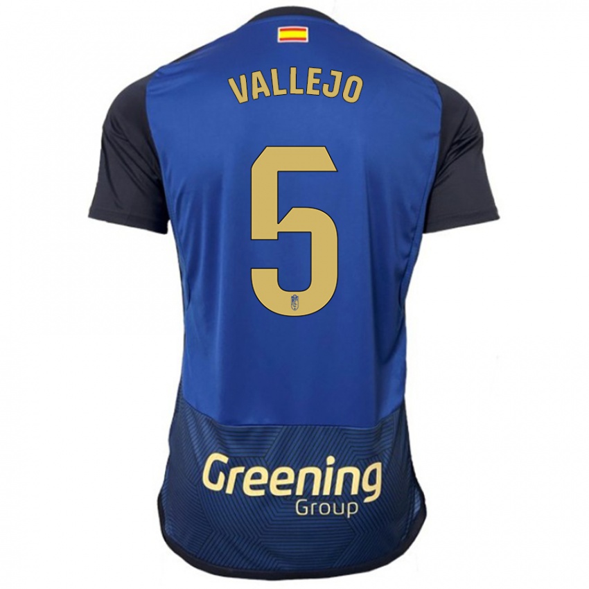 Mujer Camiseta Jesus Vallejo #5 Armada 2ª Equipación 2023/24 La Camisa Argentina