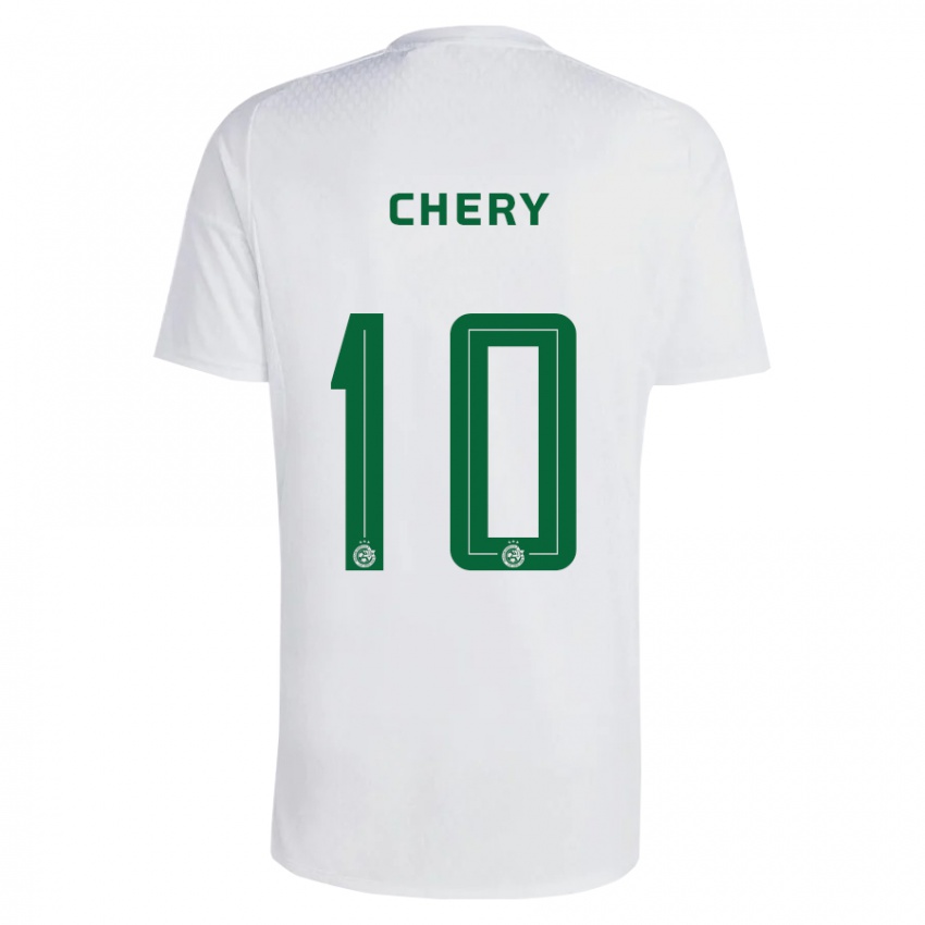 Mujer Camiseta Tjaronn Chery #10 Verde Azul 2ª Equipación 2023/24 La Camisa Argentina