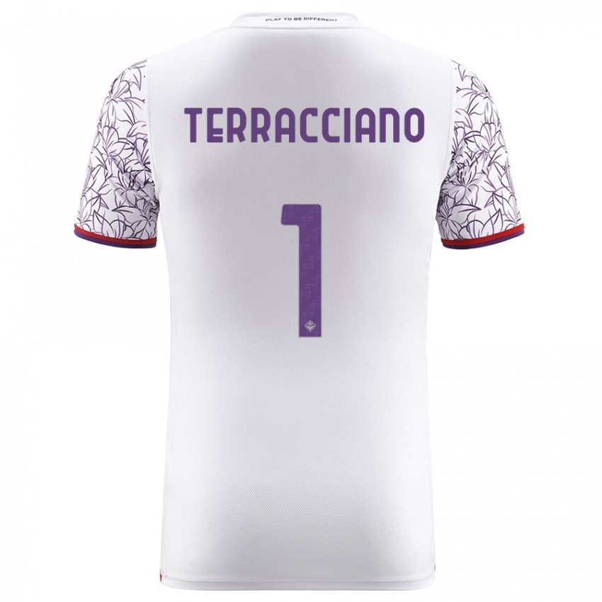 Mujer Camiseta Pietro Terracciano #1 Blanco 2ª Equipación 2023/24 La Camisa Argentina