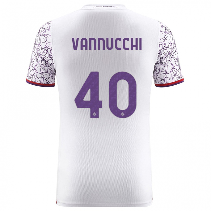 Mujer Camiseta Tommaso Vannucchi #40 Blanco 2ª Equipación 2023/24 La Camisa Argentina