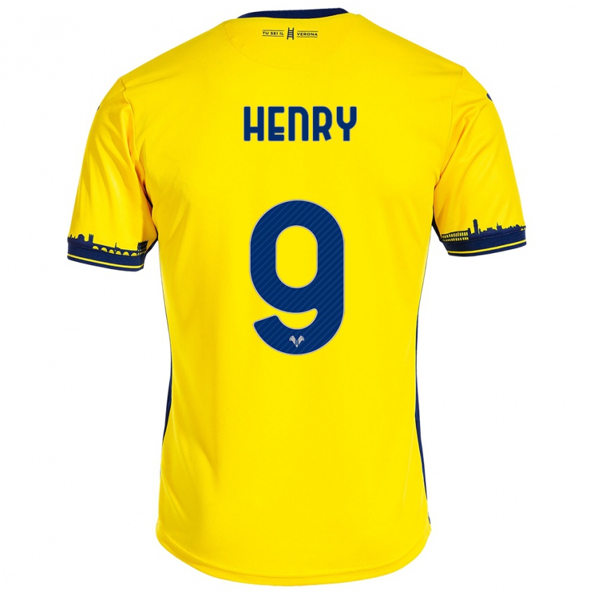Mujer Camiseta Thomas Henry #9 Amarillo 2ª Equipación 2023/24 La Camisa Argentina
