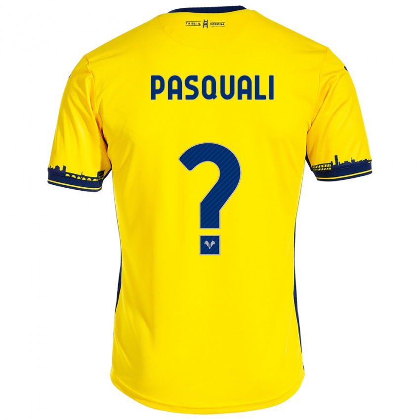 Mujer Camiseta Lorenzo Pasquali #0 Amarillo 2ª Equipación 2023/24 La Camisa Argentina