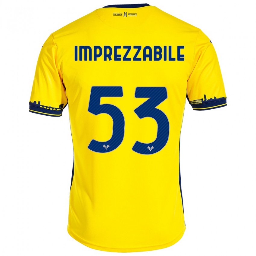 Mujer Camiseta Francesca Imprezzabile #53 Amarillo 2ª Equipación 2023/24 La Camisa Argentina
