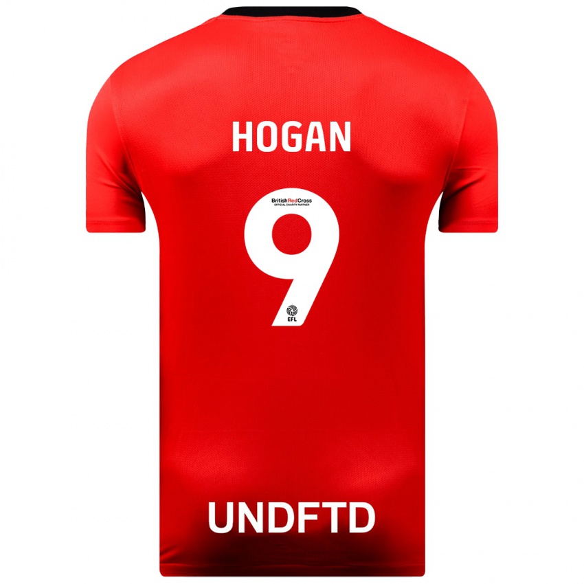 Mujer Camiseta Scott Hogan #9 Rojo 2ª Equipación 2023/24 La Camisa Argentina