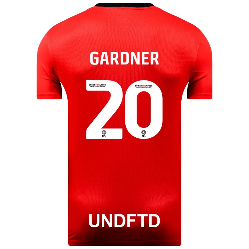 Mujer Camiseta Gary Gardner #20 Rojo 2ª Equipación 2023/24 La Camisa Argentina