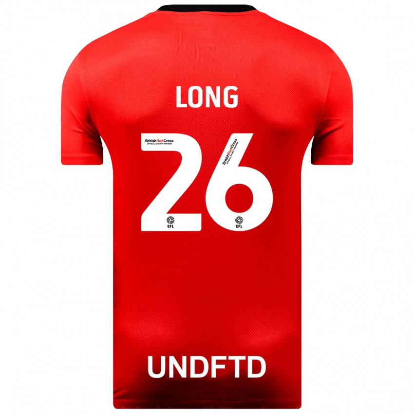 Mujer Camiseta Kevin Long #26 Rojo 2ª Equipación 2023/24 La Camisa Argentina