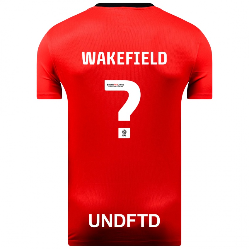 Mujer Camiseta Kieran Wakefield #0 Rojo 2ª Equipación 2023/24 La Camisa Argentina