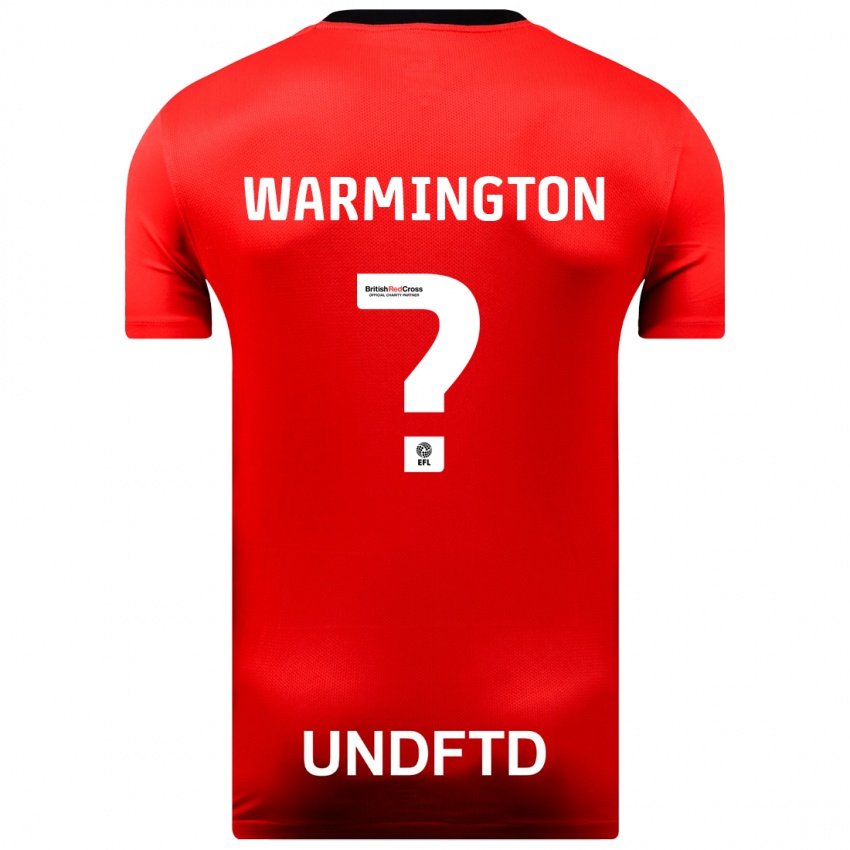 Mujer Camiseta Tyrese Warmington #0 Rojo 2ª Equipación 2023/24 La Camisa Argentina