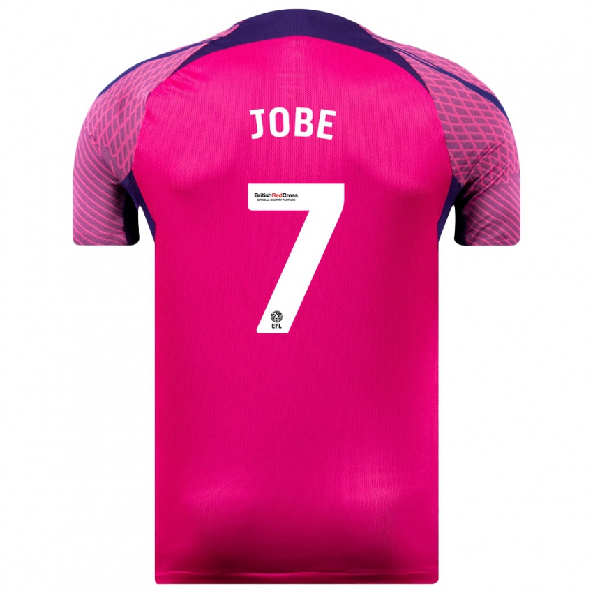 Mujer Camiseta Jobe Bellingham #7 Morado 2ª Equipación 2023/24 La Camisa Argentina