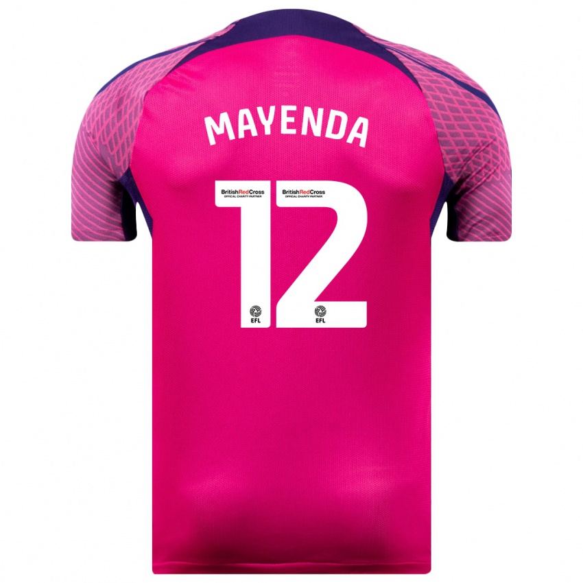 Mujer Camiseta Eliezer Mayenda #12 Morado 2ª Equipación 2023/24 La Camisa Argentina