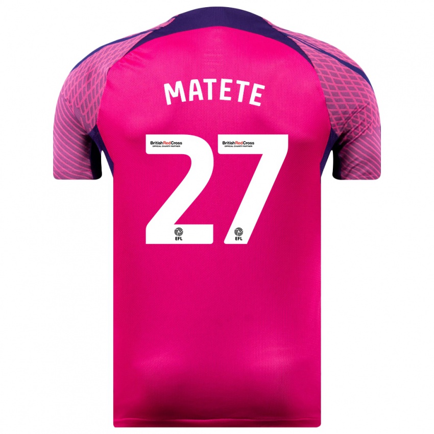 Mujer Camiseta Jay Matete #27 Morado 2ª Equipación 2023/24 La Camisa Argentina