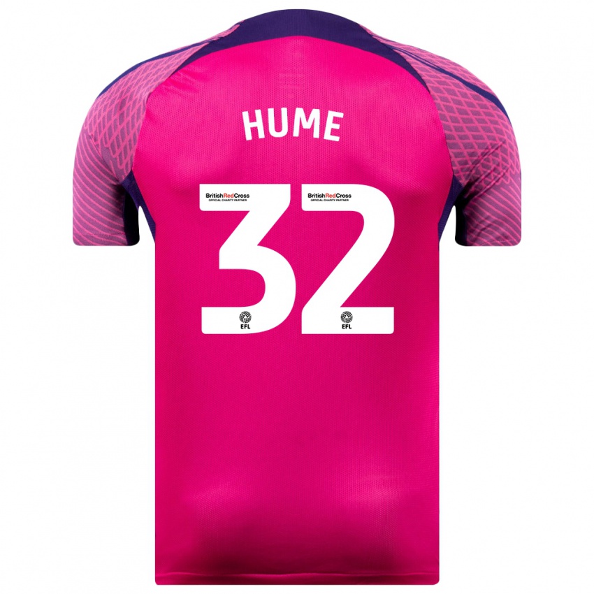 Mujer Camiseta Trai Hume #32 Morado 2ª Equipación 2023/24 La Camisa Argentina