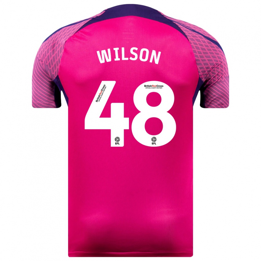 Mujer Camiseta Callum Wilson #48 Morado 2ª Equipación 2023/24 La Camisa Argentina
