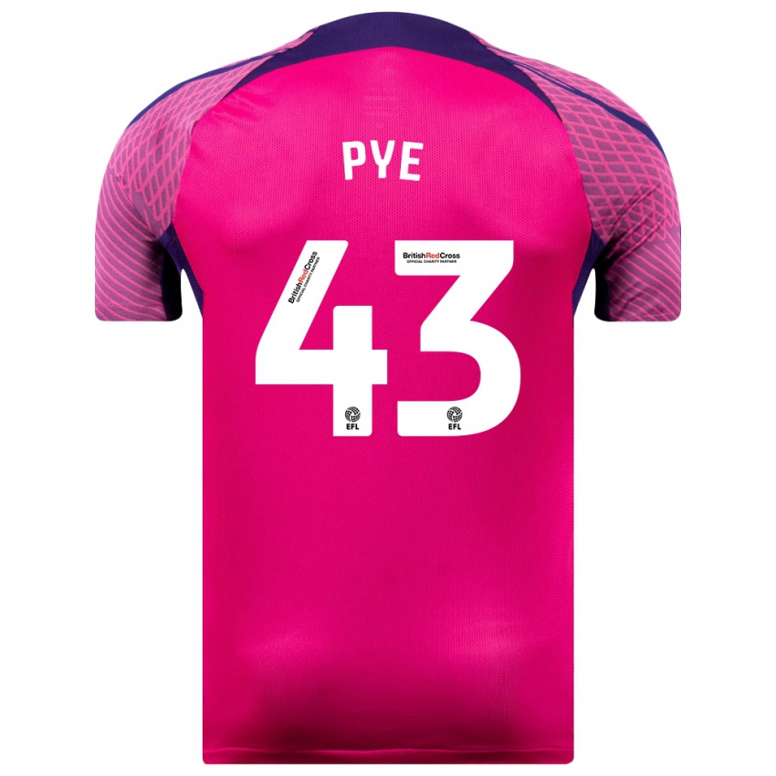 Mujer Camiseta Connor Pye #43 Morado 2ª Equipación 2023/24 La Camisa Argentina