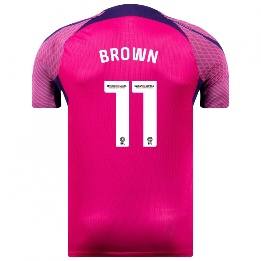 Mujer Camiseta Jessica Brown #11 Morado 2ª Equipación 2023/24 La Camisa Argentina