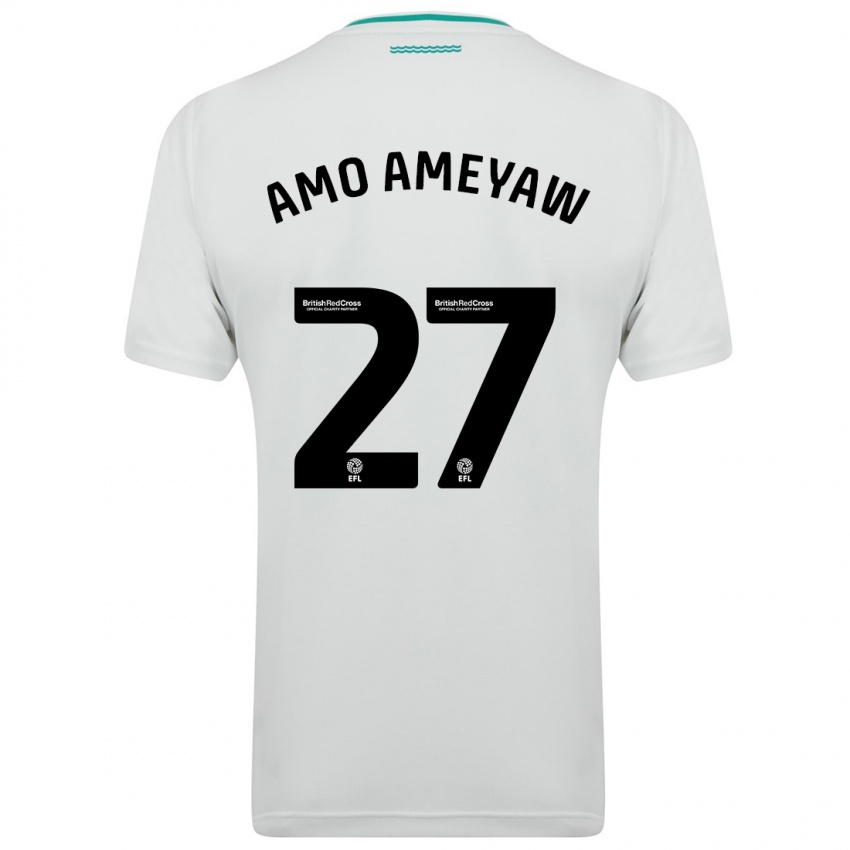 Mujer Camiseta Samuel Amo-Ameyaw #27 Blanco 2ª Equipación 2023/24 La Camisa Argentina