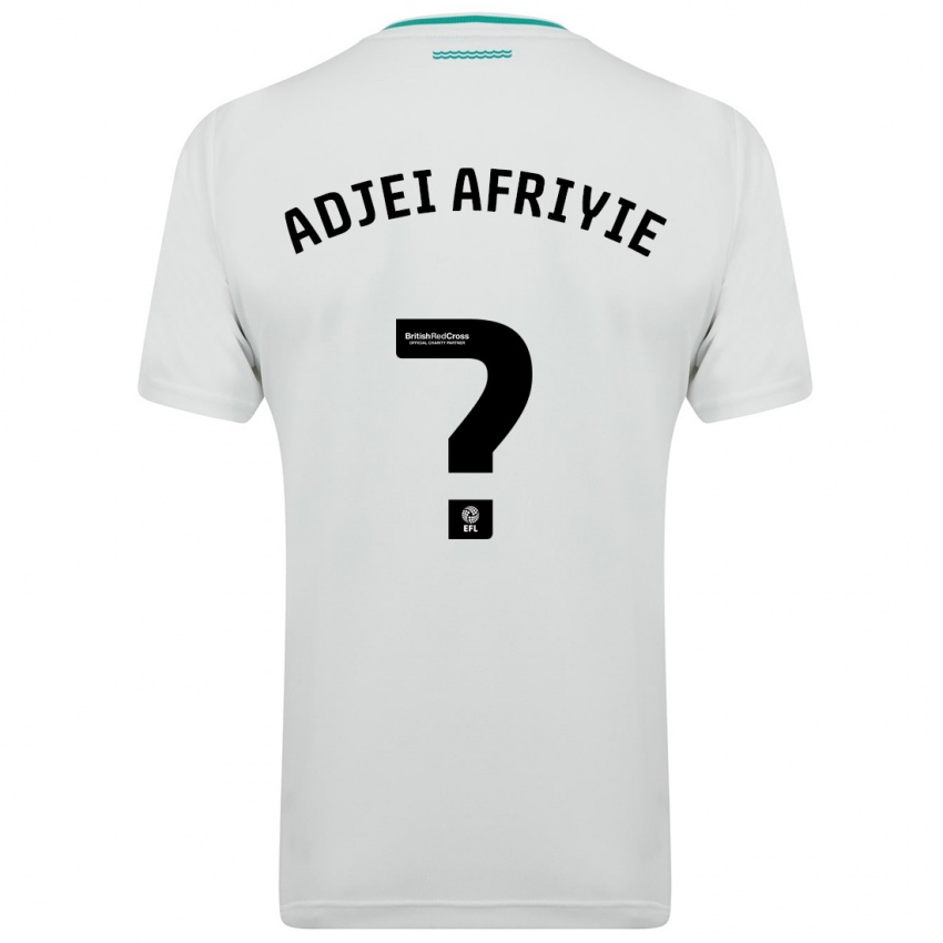 Mujer Camiseta Hansel Adjei-Afriyie #0 Blanco 2ª Equipación 2023/24 La Camisa Argentina