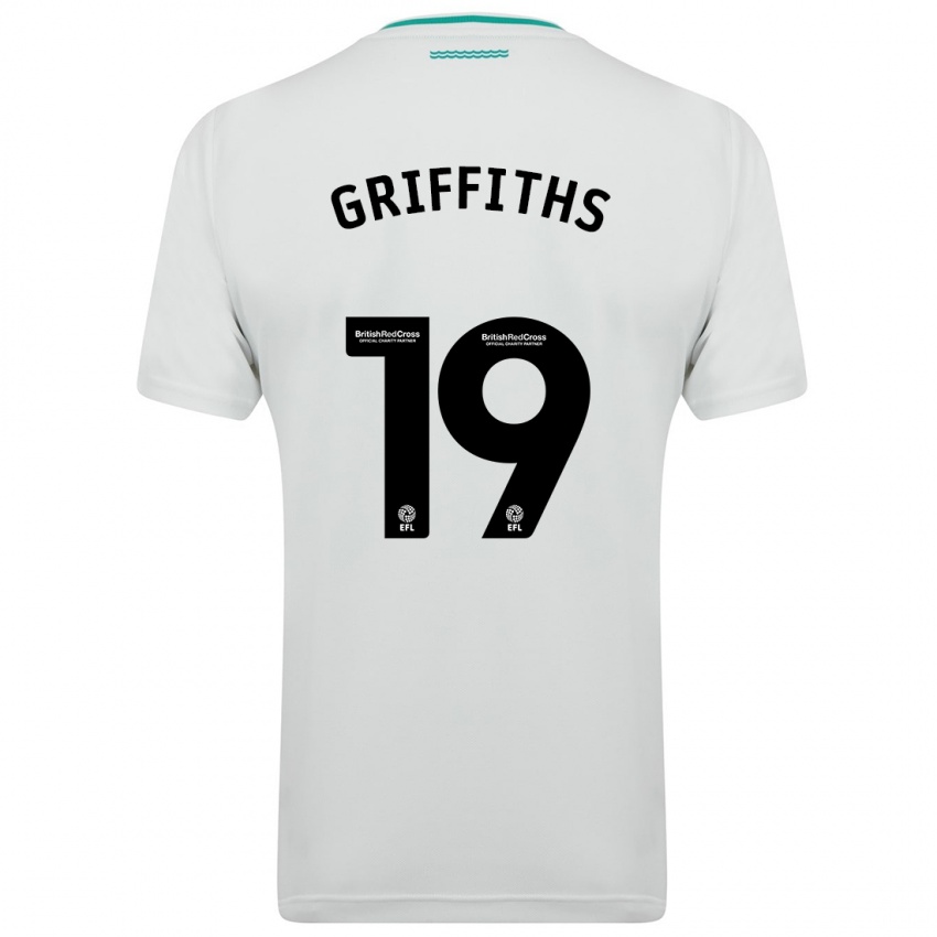 Mujer Camiseta Alice Griffiths #19 Blanco 2ª Equipación 2023/24 La Camisa Argentina