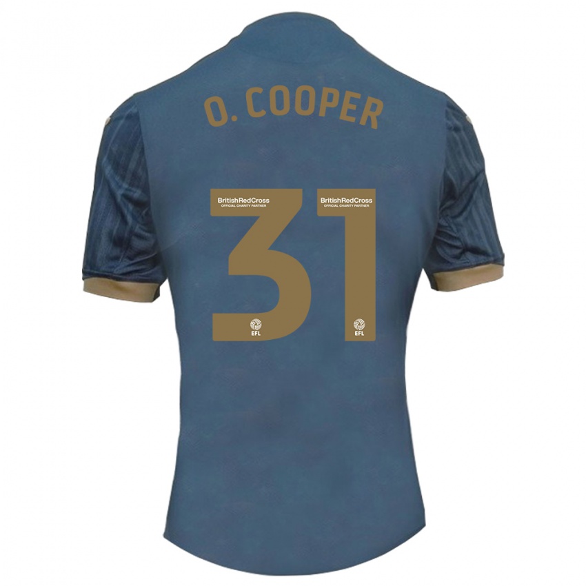 Mujer Camiseta Oliver Cooper #31 Verde Azulado Oscuro 2ª Equipación 2023/24 La Camisa Argentina